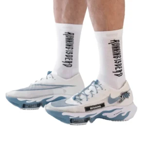 Running Socks L1 D2 White